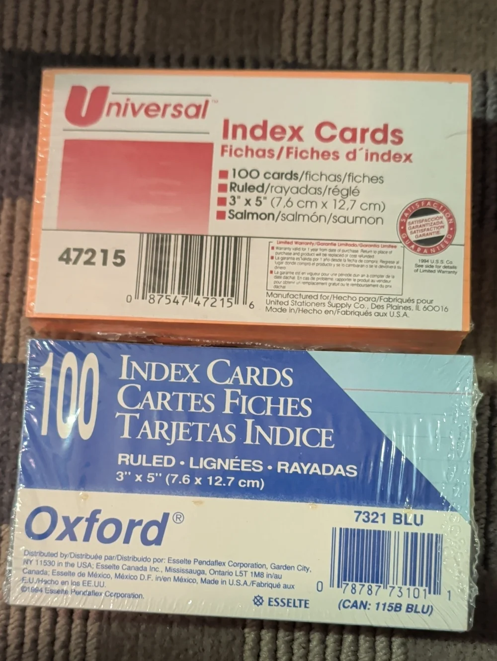 Oxford 300 Ruled Index Cards Plus Bundle  Multicolor
